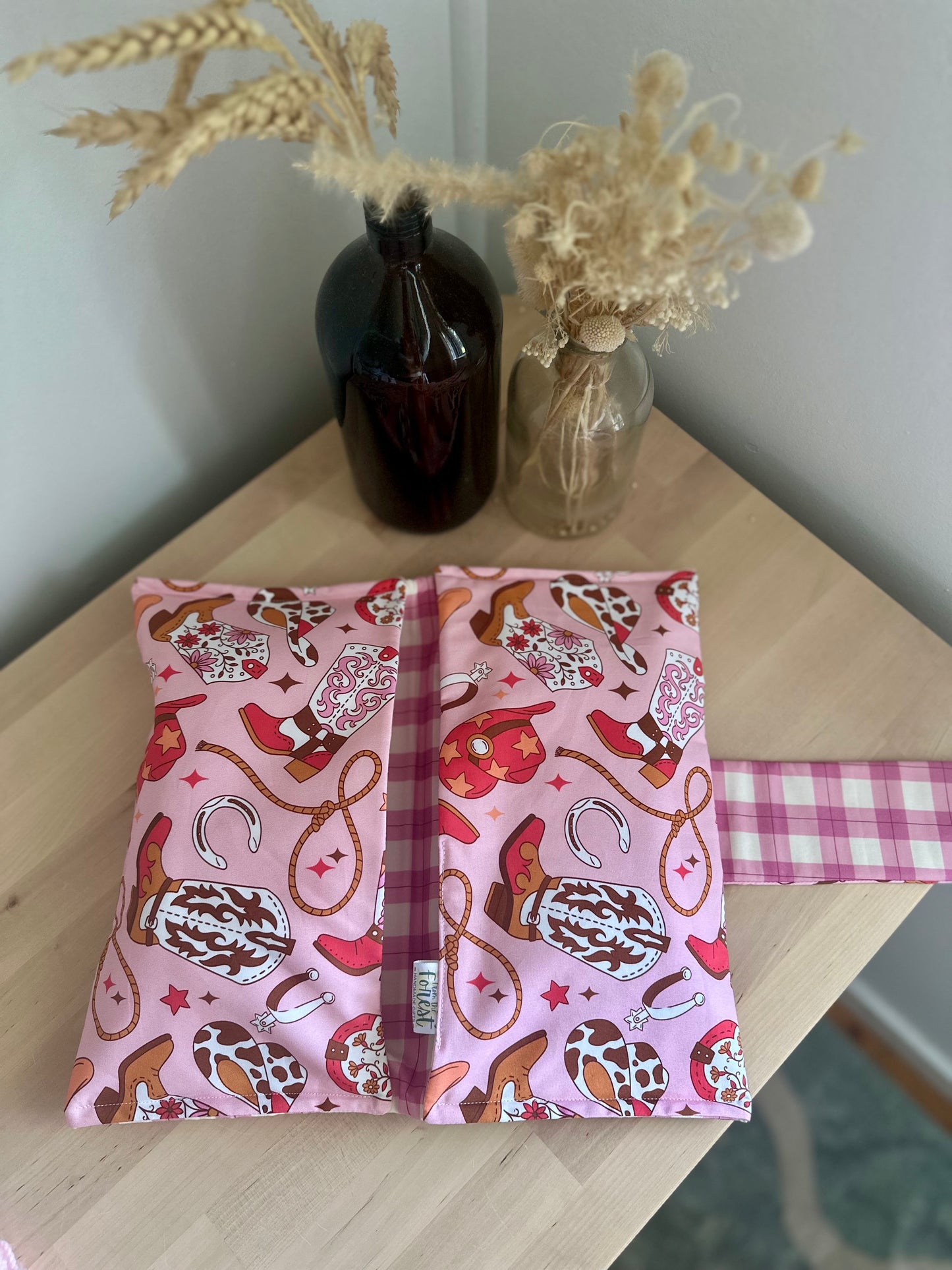 Pink Boots Nappy Clutch