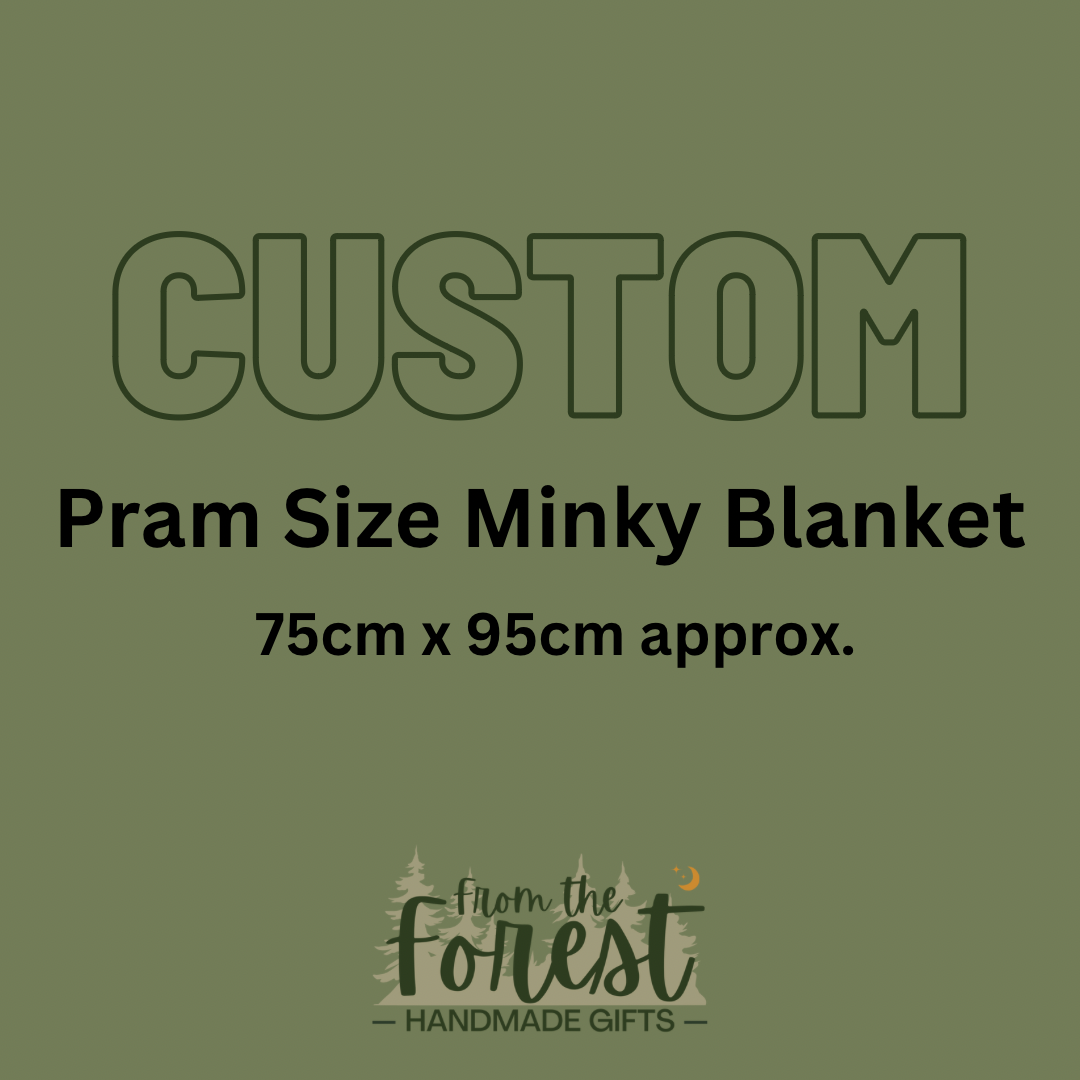 CUSTOM - Pram Minky Blanket