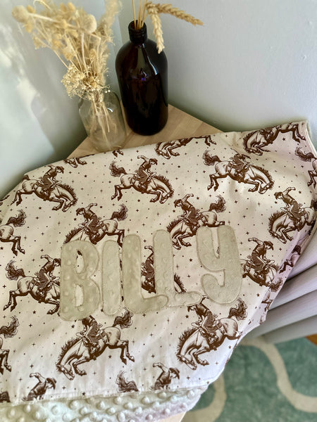 Cowboys Minky Blanket