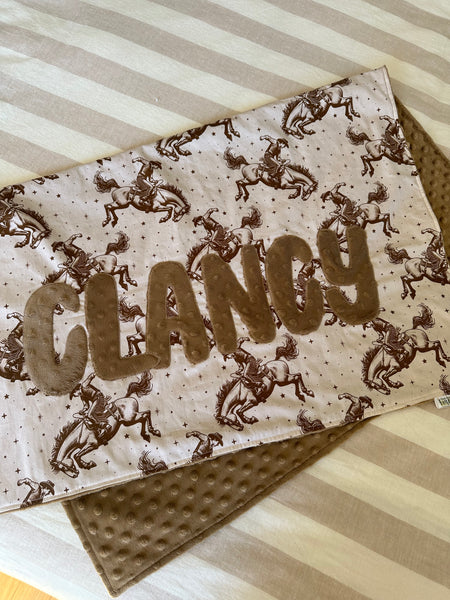 Cowboys Minky Blanket