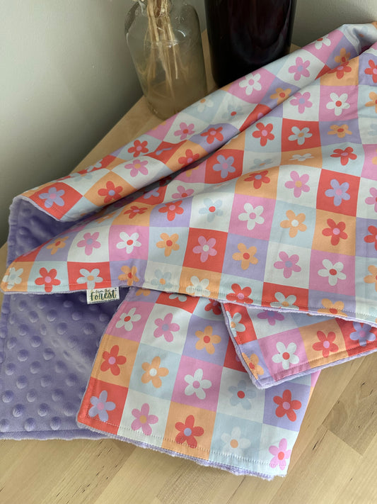 Daisy Check Minky Blanket