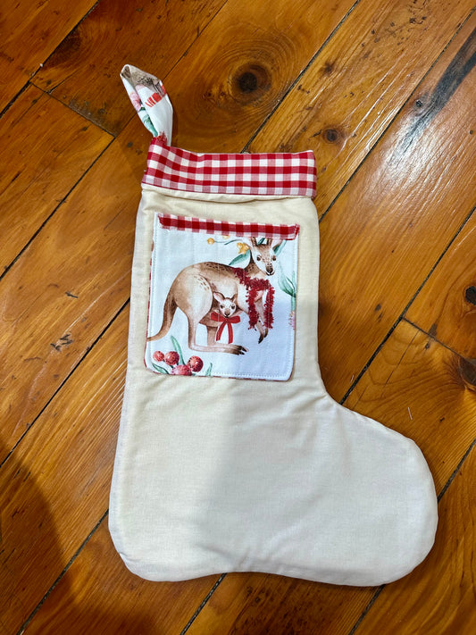 Aussie Kangaroo Christmas Stocking
