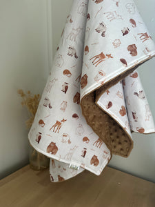 Woodland Minky Blanket