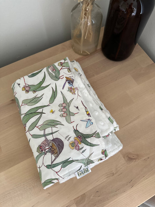 Giggling Gibbs Minky Blanket