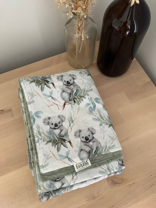 Koala Love Minky Blanket