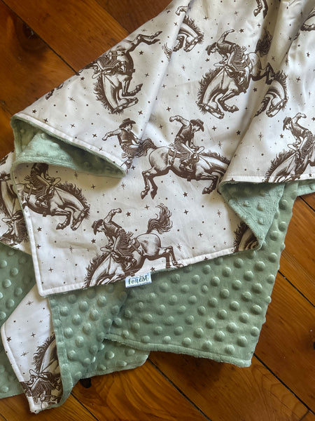 Cowboys Minky Blanket