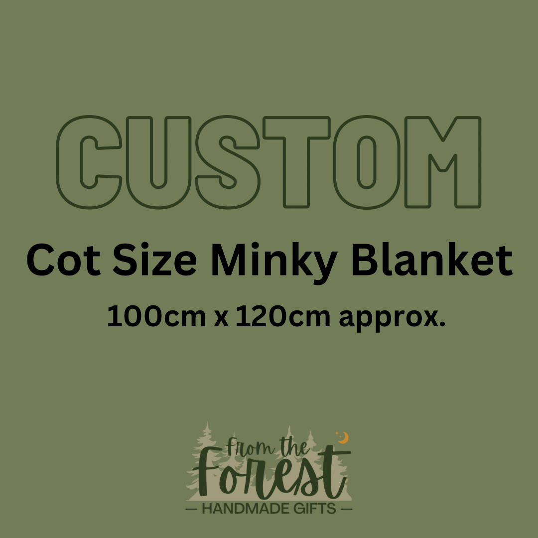CUSTOM - Cot Minky Blanket