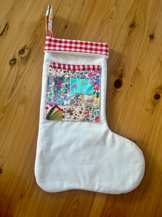 Floral Patchwork Stocking #1