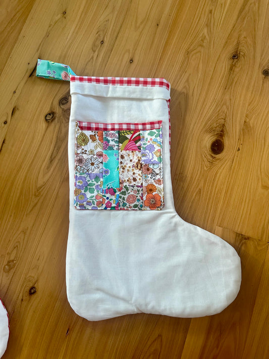 Floral Patchwork Stocking #2