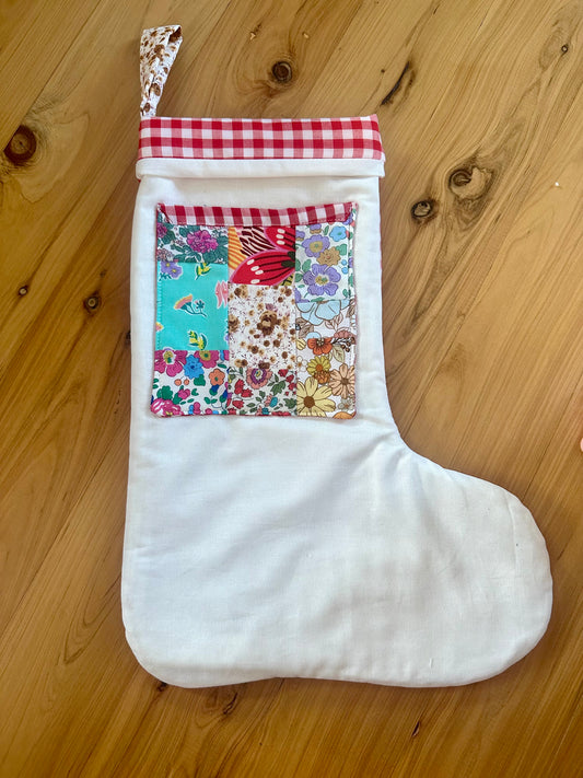 Floral Patchwork Stocking #3