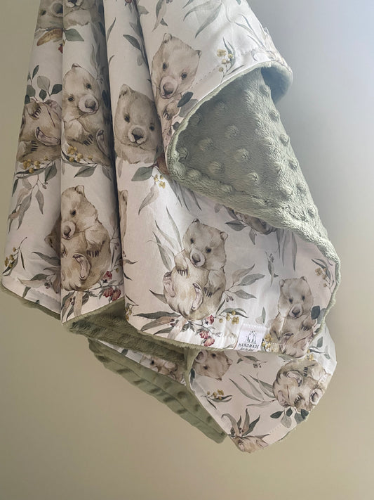 Wilson Wombat Minky Blanket